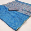 Chanderi By Rajyog Chanderi Ajrkah Kalamkari Printed Saree Exporters In India